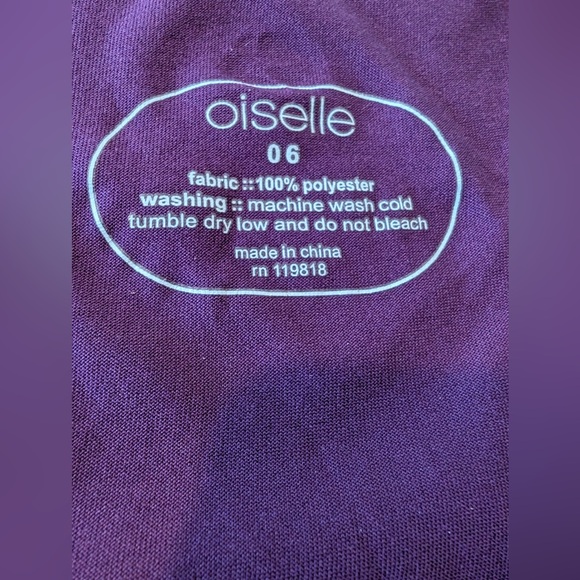 Oiselle Women’s Pleat Tank Plum Purple Size 6 - Picture 5 of 7